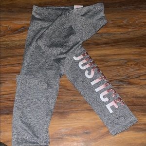 Justice leggings Never worn